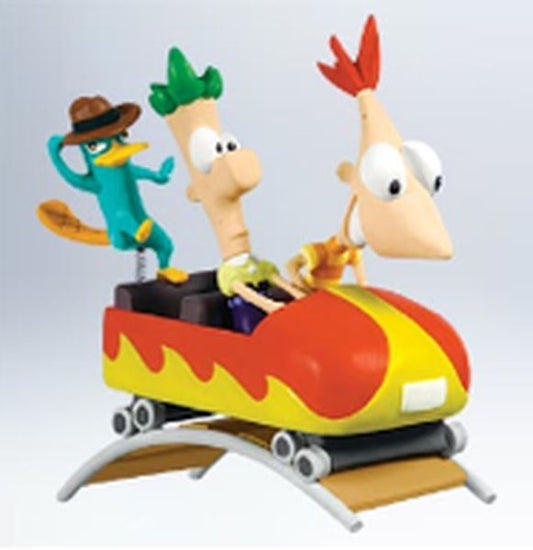 Aunt Krismas 'Phineas and Ferb Disney’s Phineas and Ferb' ornament by Cullen Brown. Year: 2011 - N/A series #0. 'Mint In Box' condition.