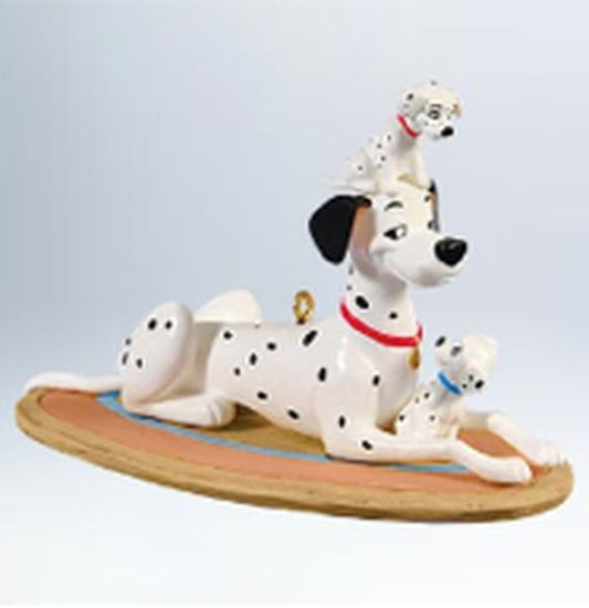 Aunt Krismas 'Pongo Saves the Day 101 Dalmatians' ornament by Anita Marra Rogers. Year: 2011 - N/A series #0. 'Mint In Box' condition.