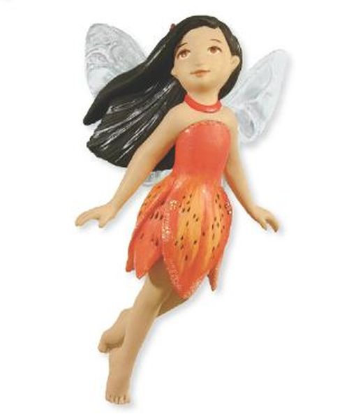 Aunt Krismas 'Tiger Lily Fairy' ornament by Kristina Gaughran. Year: 2012 - Fairy Messengers series #8. 'Mint In Box' condition.