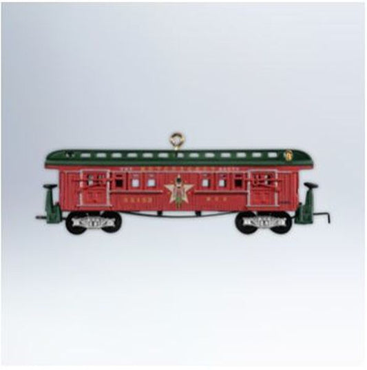 Aunt Krismas 'Lionel Nutcracker Route Baggage Coach' ornament by Hallmark. Year: 2012 - Lionel Train  series #0. 'Mint In Box' condition.