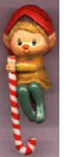 Aunt Krismas 'Elf - Stocking Hanger' ornament by Hallmark. Year: 1984 - N/A series #0. 'Mint In Box' condition.