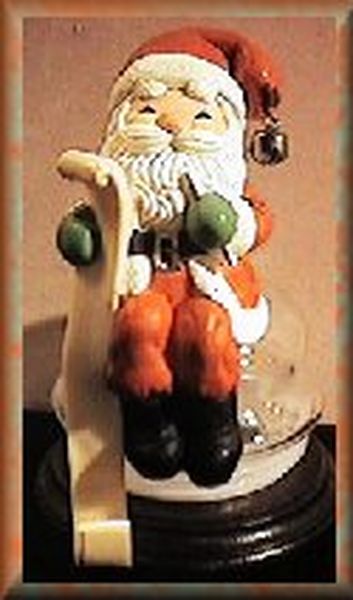 Aunt Krismas 'Santa with List' ornament by Hallmark. Year: 1984 - N/A series #0. 'Mint In Box' condition.